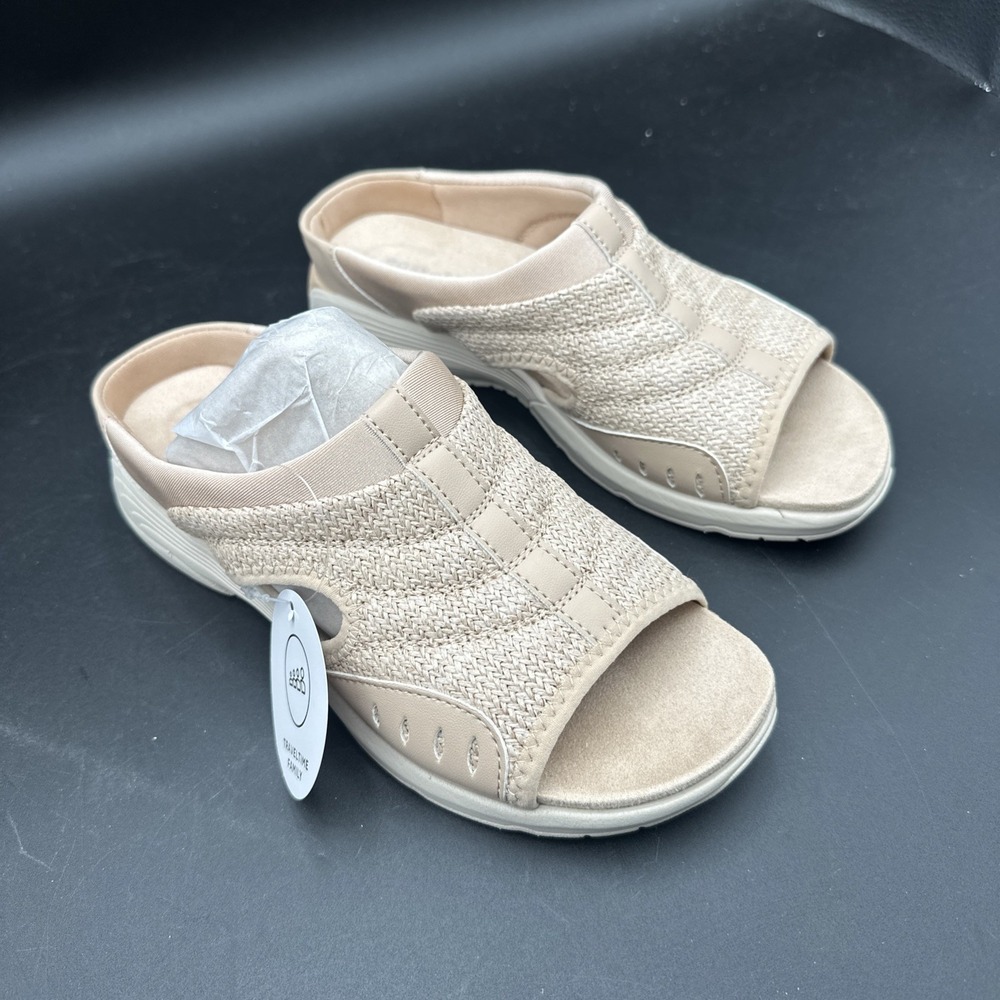 Easy Spirit Beige Slip-On Sandal Mules - Picture 2 of 6